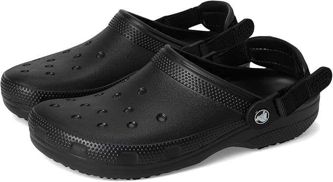 Crocs Unisex-Adult Classic Work Clogs, Adjustable Slip Resistant Work Shoes