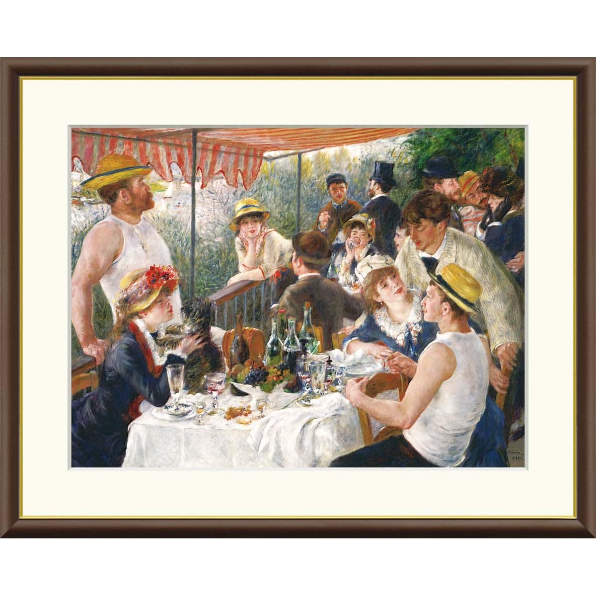 Amazon.co.jp: 絵画 世界の名画 舟遊びをする人々の昼食 ピエール