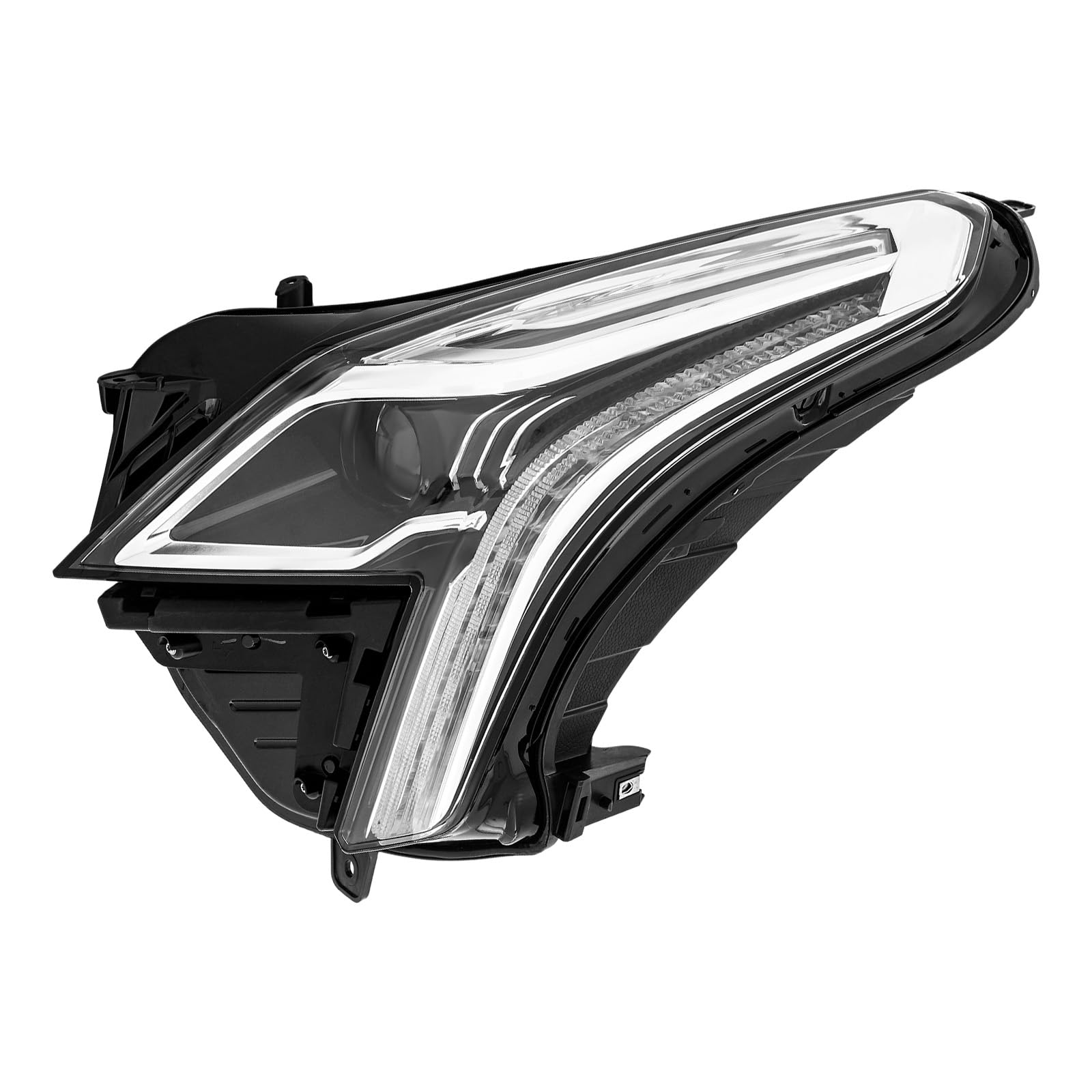 LED Headlight Assembly Left Side for 2020-2023 Cadillac XT5, Complete All-LED System with DRL, Driver Side Direct Replacement Headlamps Assy, Black Housing (OEM: 84849607) (Left Driver Side)