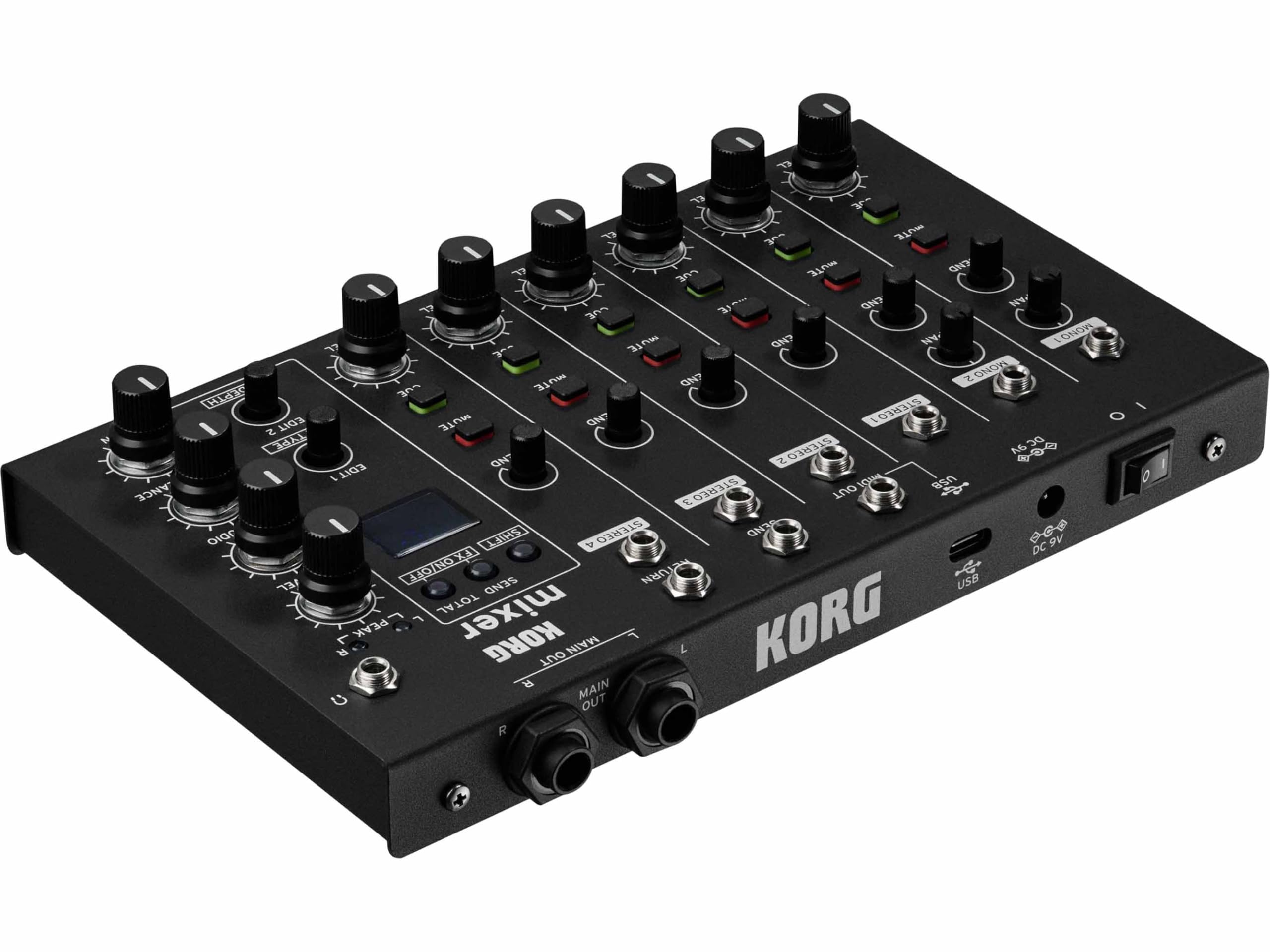Korg Nu:Tekt NTS-4 Mixer - Kit fai-da-te Mixer Audio Professionale a 6 Canali e Interfaccia Audio con Effetti
