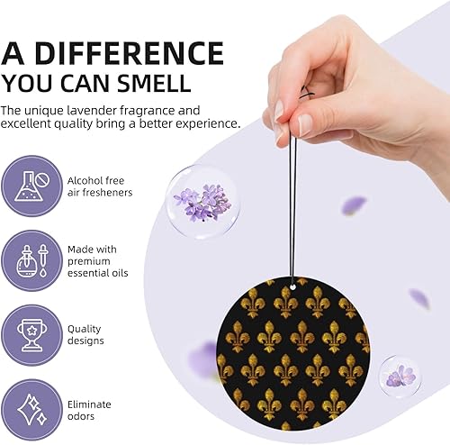 Miniatura 4 de 6 tarjetas perfumadas de fragancia para ambientador colgante, tabletas Marie-Fleur-De-Lis para automóvil, dormitorio, armario, zapatero