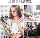 ISOI - Mobile Phone Chain Compatible with Xiaomi Redmi Note 11 Pro 5G, Case with Strap, Transparent Mobile Phone Case for Hanging, Soft TPU Silicone Necklace Protective Case, with Shockproof Airbag - 2