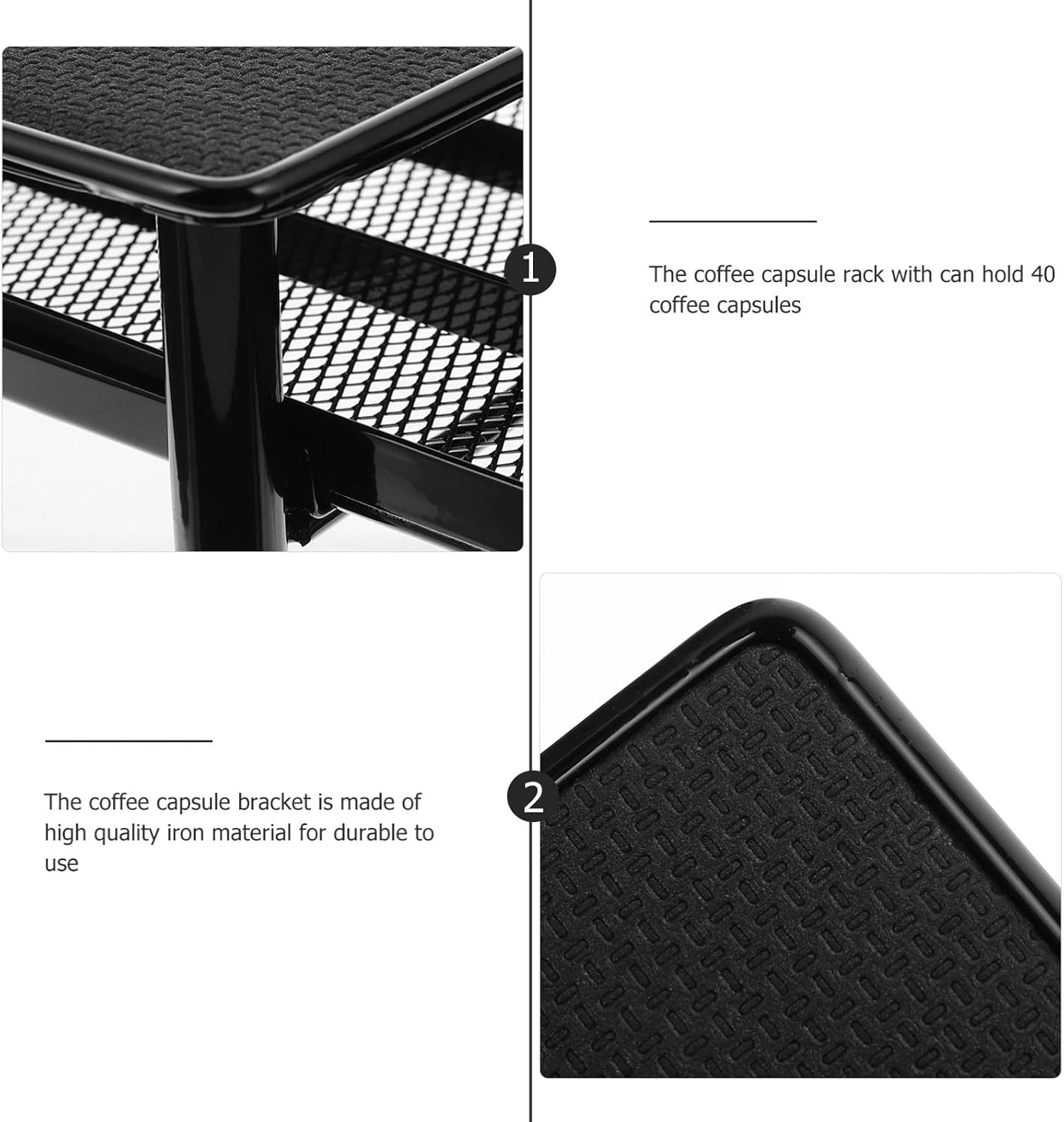 Coffee Capsule Storage Drawer Iron Pod Organizer for Office Use