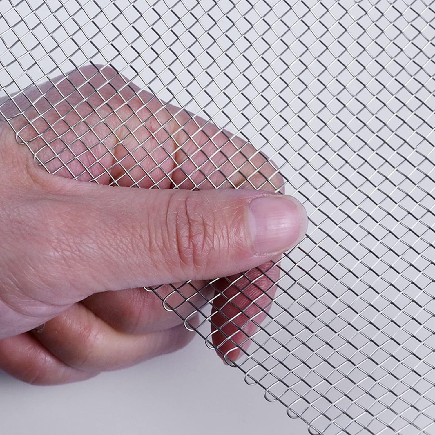 Stainless Steel Woven Wire Mesh, 8 Mesh Corrosion-Resistant Screen – Rodent Proof – for Airbricks, Kitchens, Gardens – Easy to Cut