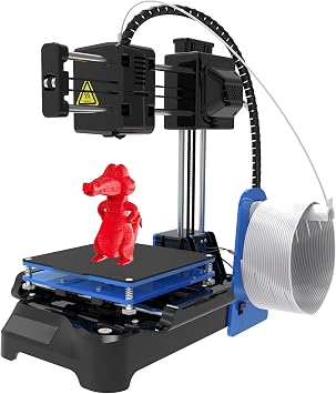 Mini 3D Printer, High Precision Desktop 3D Printer, Easy One Click Printing with Removable Platform, Open Source Design, 100x100x100mm Print Size, For Educational Students Black