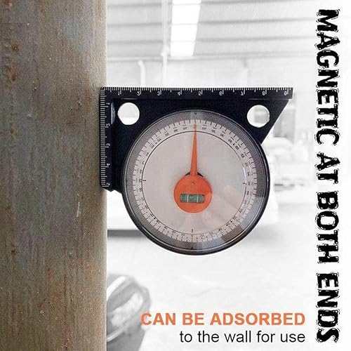 Miniatura 5 de Herramienta de medición de ángulo de plástico, alta precisión, soporte de medición de 0 a 360 grados, escala clara, posicionador de ángulo