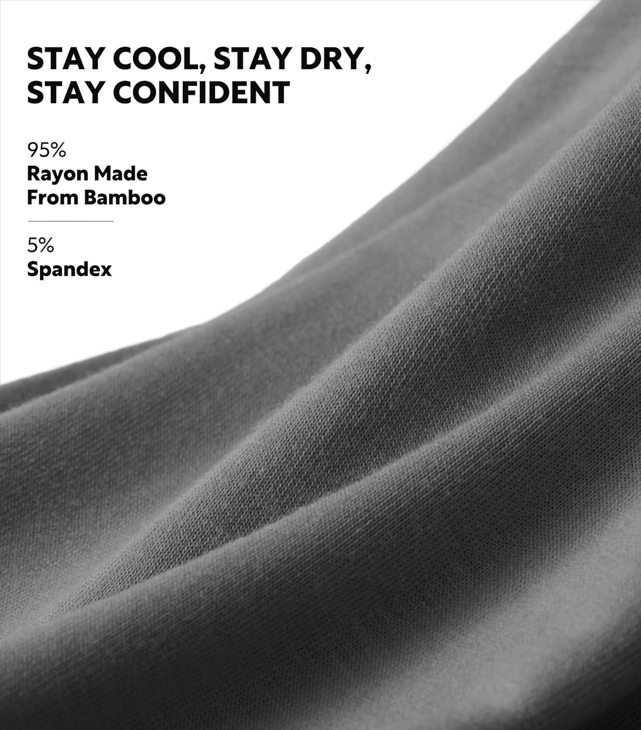 DAVID ARCHY Men's CoreComfort Pouch Boxer Briefs Underwear with Easy Access Fly, Breathable Bamboo Rayon Underwear 4-Pack - Image 6