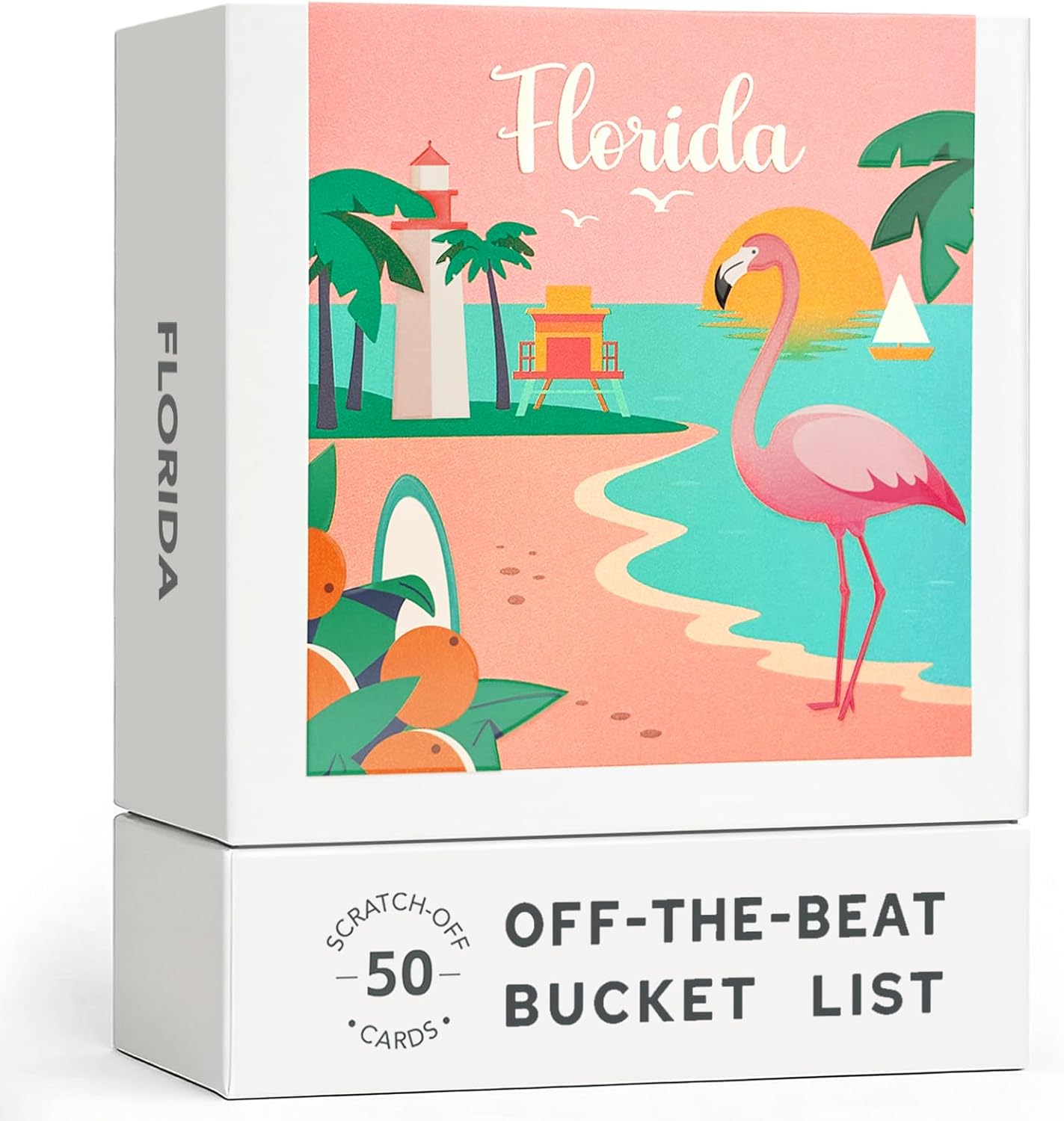 Florida Adventure Bucket List Cards – 50 Scratch Off Adventure Cards with Classic, Hidden Gems & Seasonal Experiences, Off-the-Beat Bucket List Box, Florida Local Travel Gift & Guide, 2026 Edition