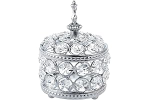 Feyarl Bling Crystal Small Ring Earring Box for Crystal Room Decor