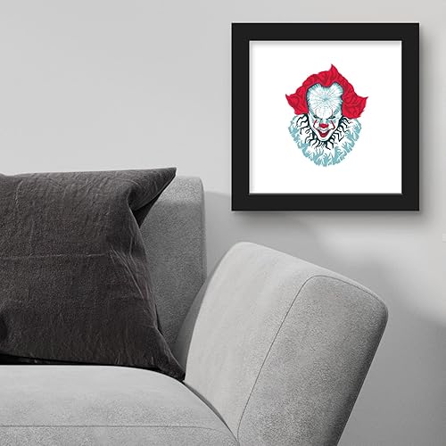 Miniatura 3 de Trends International Gallery Pops IT Chapter Two - Póster ilustrado de pared de Pennywise, 12 x 12 pulgadas, versión de marco negro