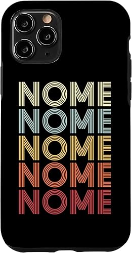 iPhone 11 Pro Nome Alaska Nome AK - Funda retro vintage con texto