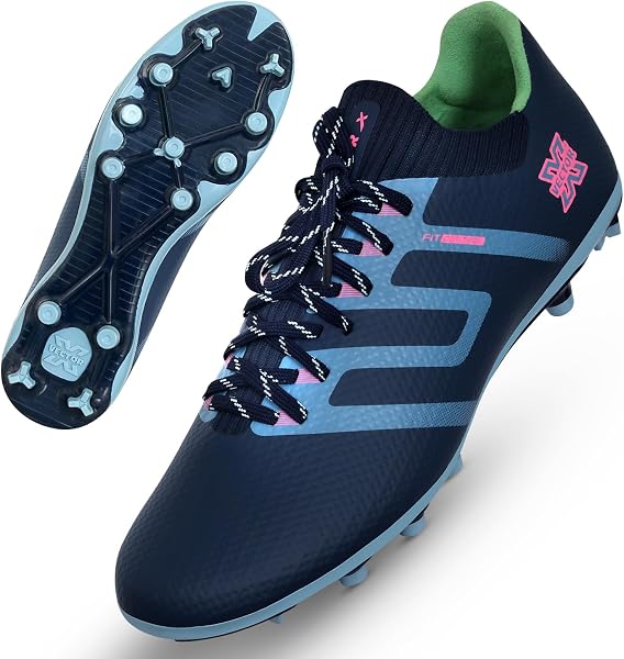 Vector X Maestro 3D Texture TPU Fusing Upper with TPU Sole, Primeknit Sock for Grip, Soccer Football Studs,Durbale, Lightweight