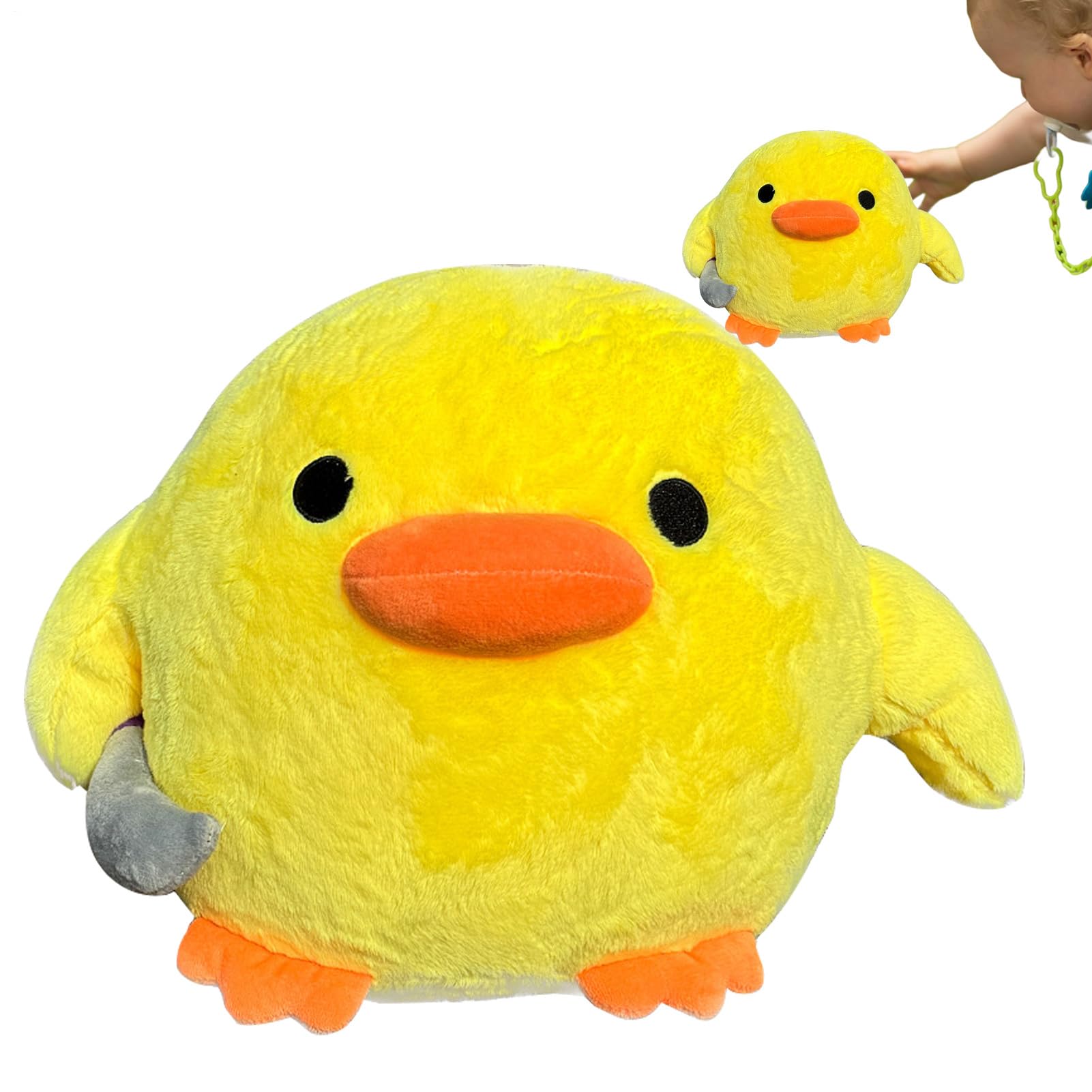 Plush Duck Pillow Knives Design, Good Resilience, Soft Plush Toy