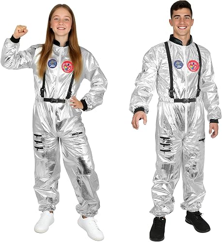 AUYAO Disfraz Astronauta Adulto, Traje Espacial, para Hombres | Traje Espacial, Astronauta, Carnaval, Halloween, Cosplay, Hombres