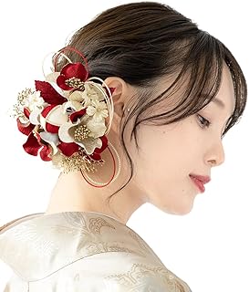 [SOUBIEN] ソウビエン 髪飾り 成人式 花 2点セット 振袖 卒業式 袴 椿 紫陽花 かすみ草 コサージュ 日本製