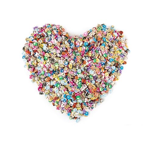 5000 piezas de rebanadas de arte de uñas, bonito diseño de uñas, frutas, animales, flores, corazón, rebanadas de arte de uñas, rebanadas de arcilla