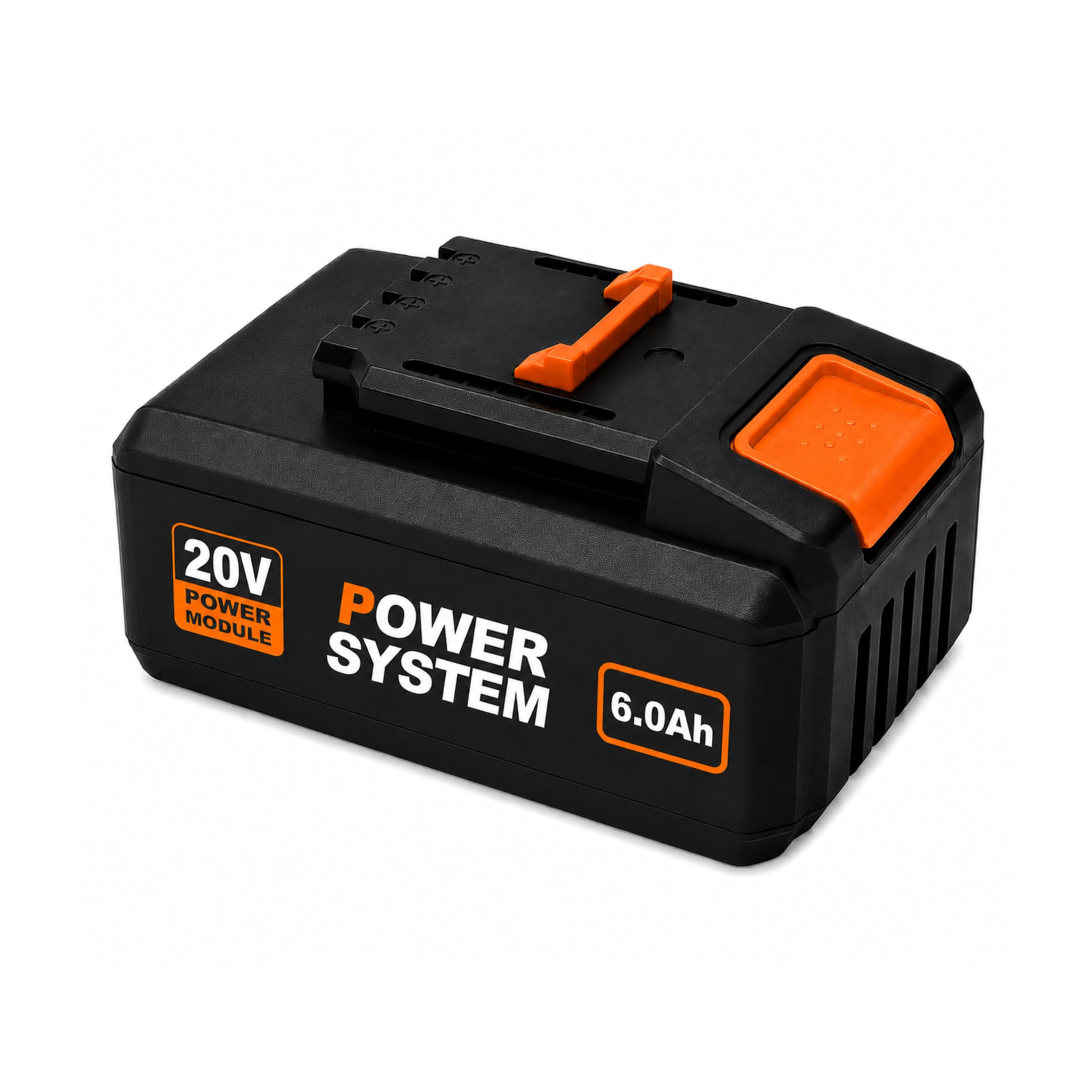 Batería de repuesto de 20 V 6,0 Ah compatible con sistema Worx PowerShare, batería de ion de litio con indicador LED, alto rendimiento y larga duración