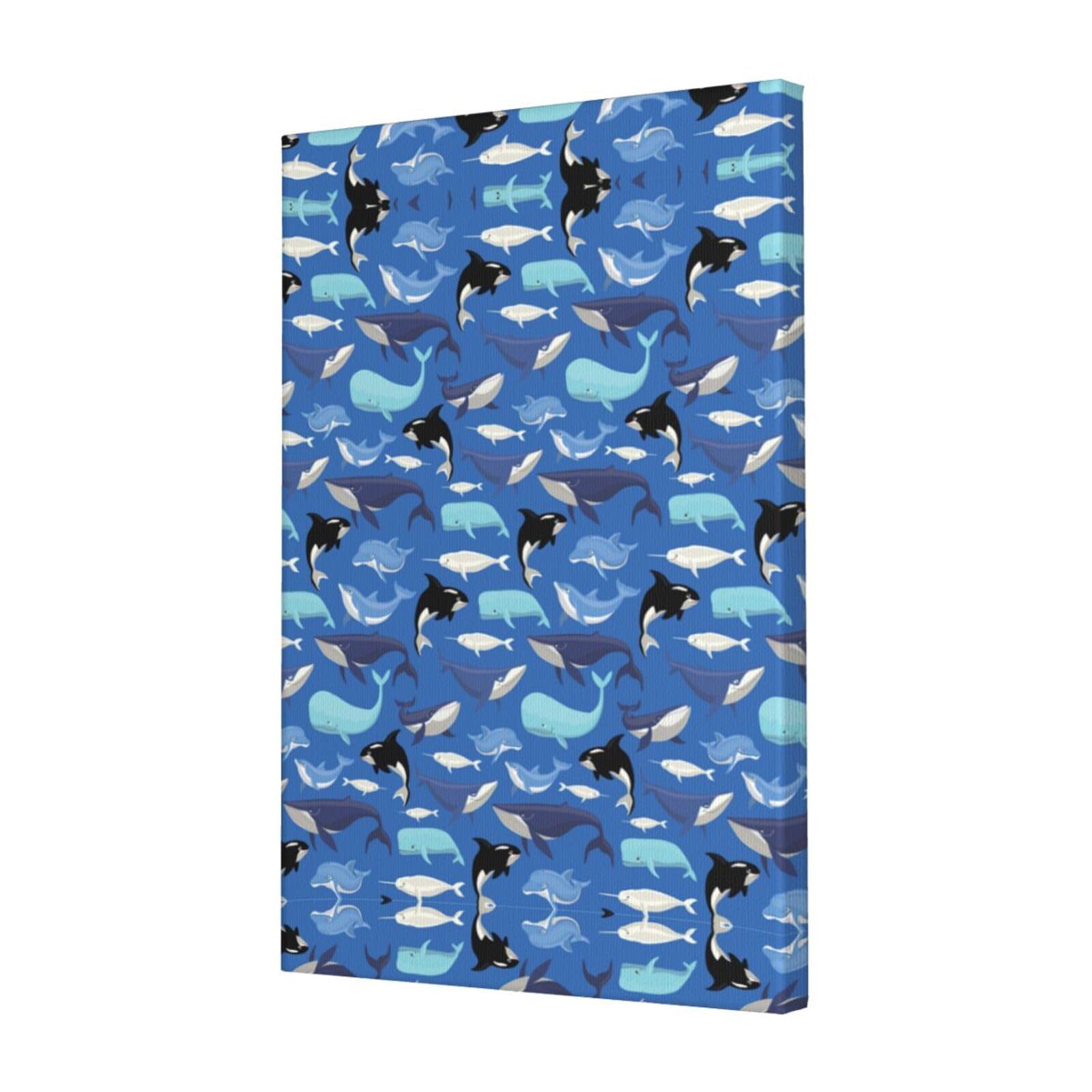 Peinture baleine solution décoration murale simple et moderne - 8
