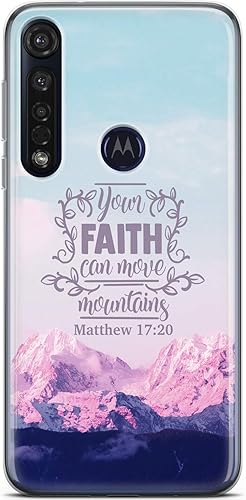 Miniatura 3 de Funda para teléfono compatible con Motorola Edge + Moto G9 G8 Plus G7 Play Power Z4 Matthew 1720 de silicona ligera TPU inspirador diseño delgado