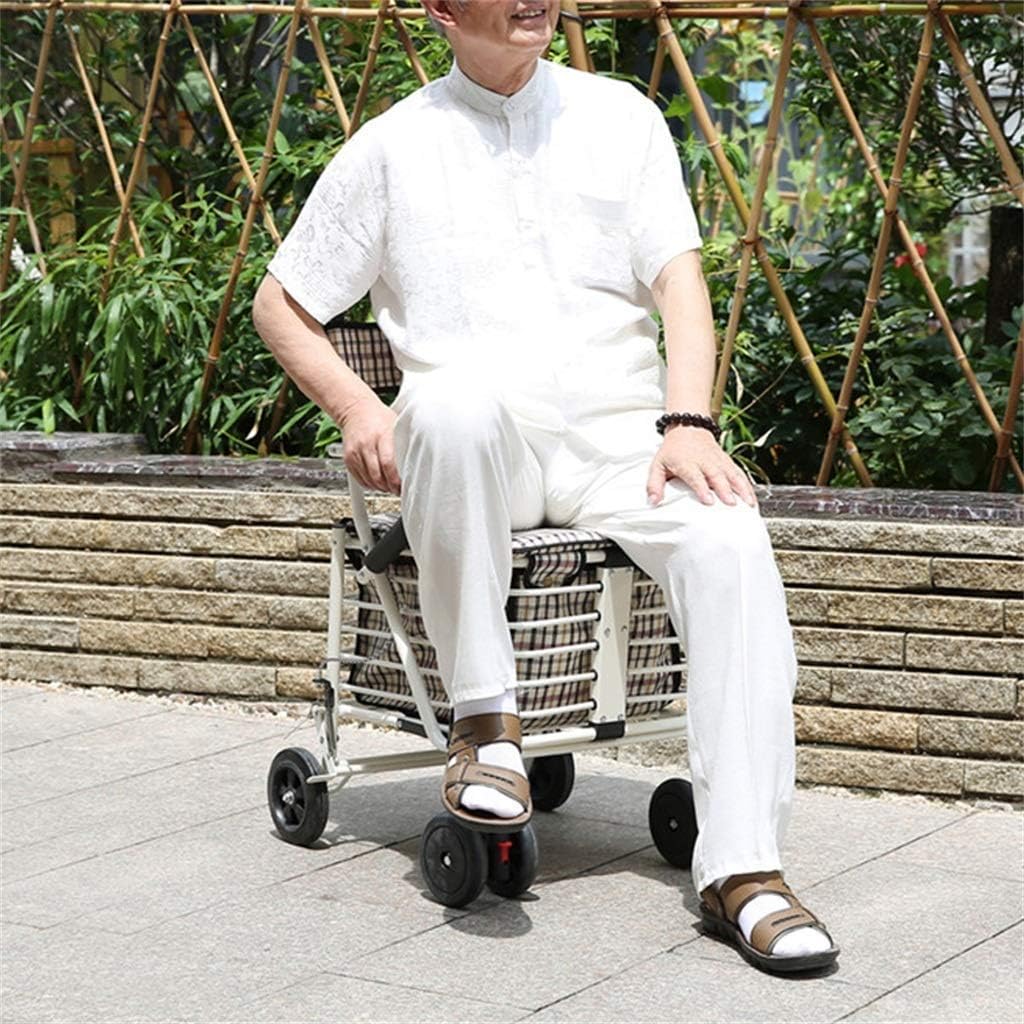 折りたたみ式4輪歩行器ハンドブレーキ付き 折りたたみ式4輪歩行器