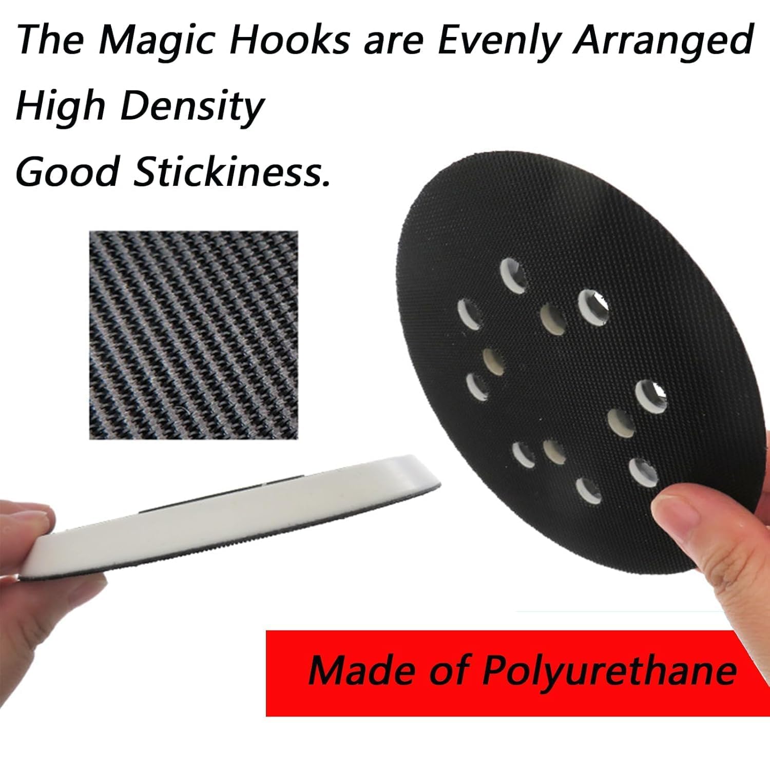 2x Klett-Schleifteller 125mm Für Bosch Exzenterschleifer - Mit 8 Löchern Für Staubfreies Schleifen