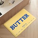 MSJGA Butter Rug Kitchen Rugs for Floor Cushioned Anti-Fatigue Mat 17.3"x28" Non-Slip Standing Desk Mat Comfort Floor Mats for House Sink Office Laundry