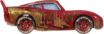 Disney Cars and Pixar Cars Die-Cast Singles Muddy Rusteze Racing Center Lightning McQueen, 1:55 Scale Fan Favorite Character Vehicles, Gift for Kids Ages 3 Years and Older