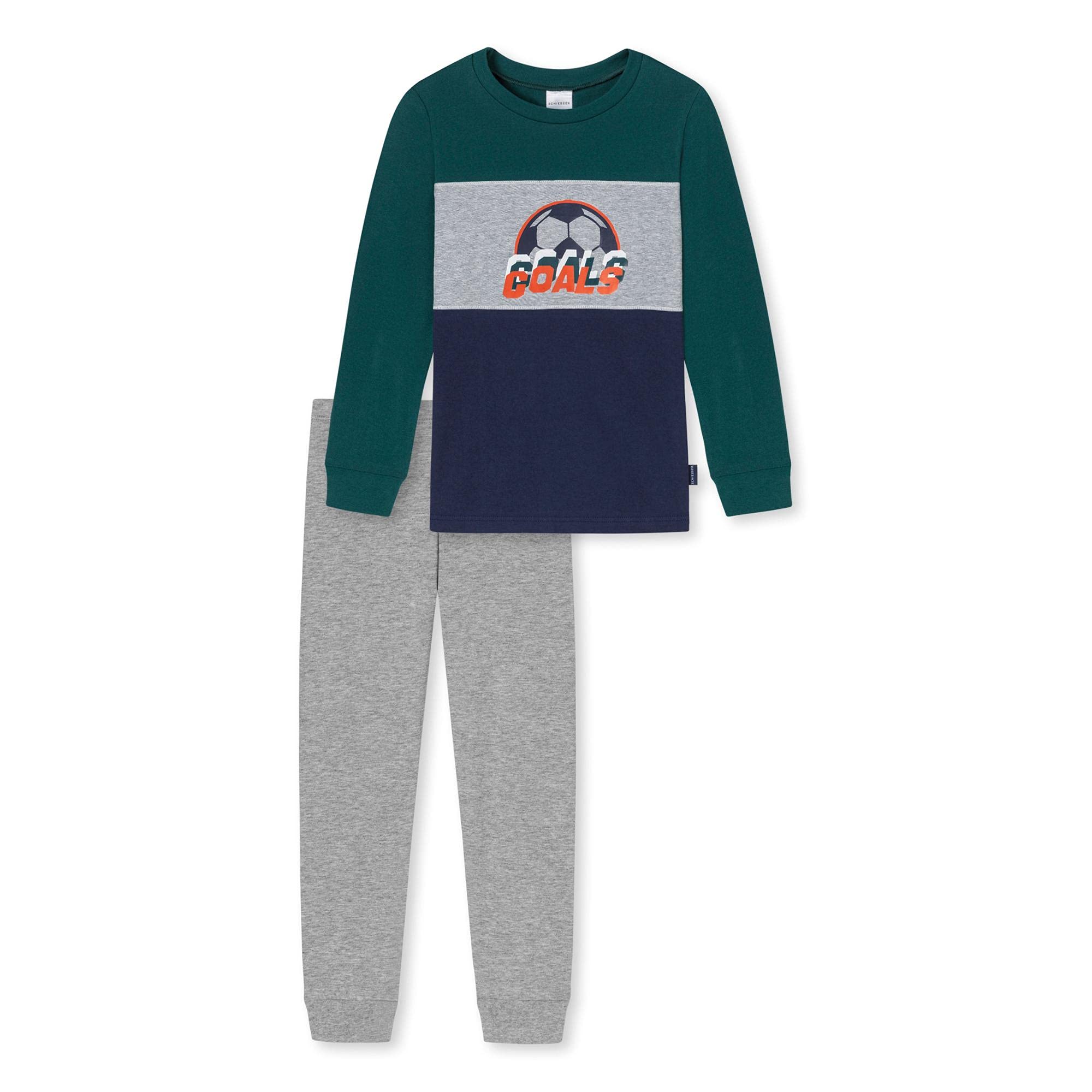 Pyjama garçon Schiesser vêtement de nuit coton ensemble long ado