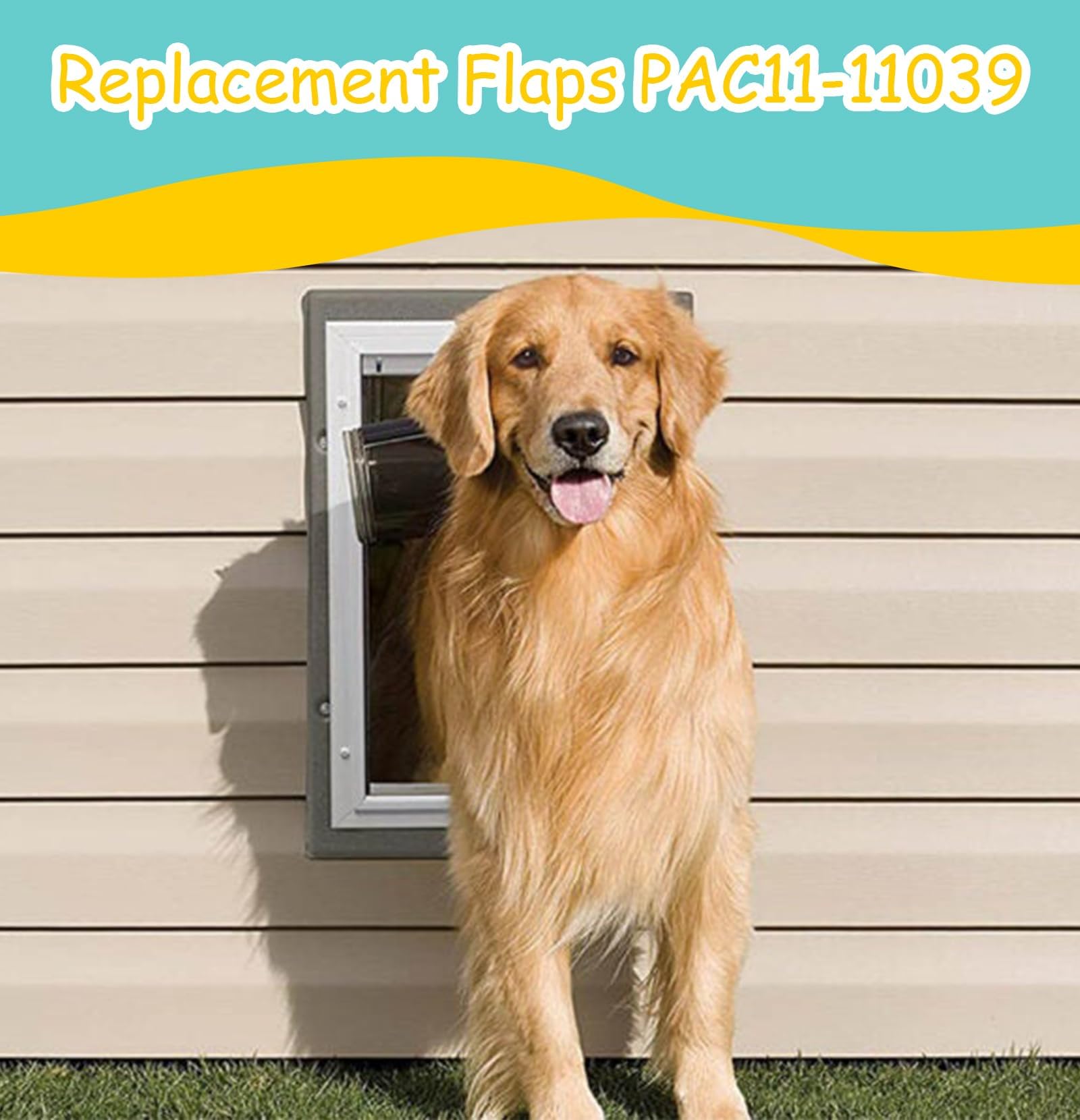 PAC11-11039 Ersatzklappe für Haustiertür, kompatibel mit PetSafe, große