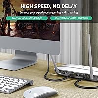 Vista 6 de Cable Ethernet Cat 8 de 15 pies, cable Ethernet resistente, cable de Internet, cable LAN de alta velocidad, más rápido que el cable Ethernet