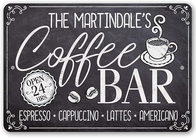 Personalized - Coffee Bar - Great Coffee Shop Accessories, Farmhouse