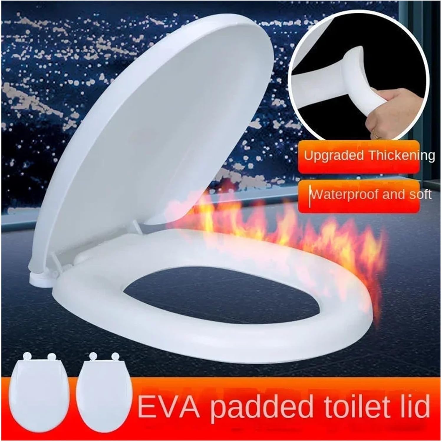 ソフトトイレシート蓋 EVA 厚手ソフトトイレ蓋 U字型 V字型 ユニバーサルシート バスルームアクセサリー 家庭用(V shape