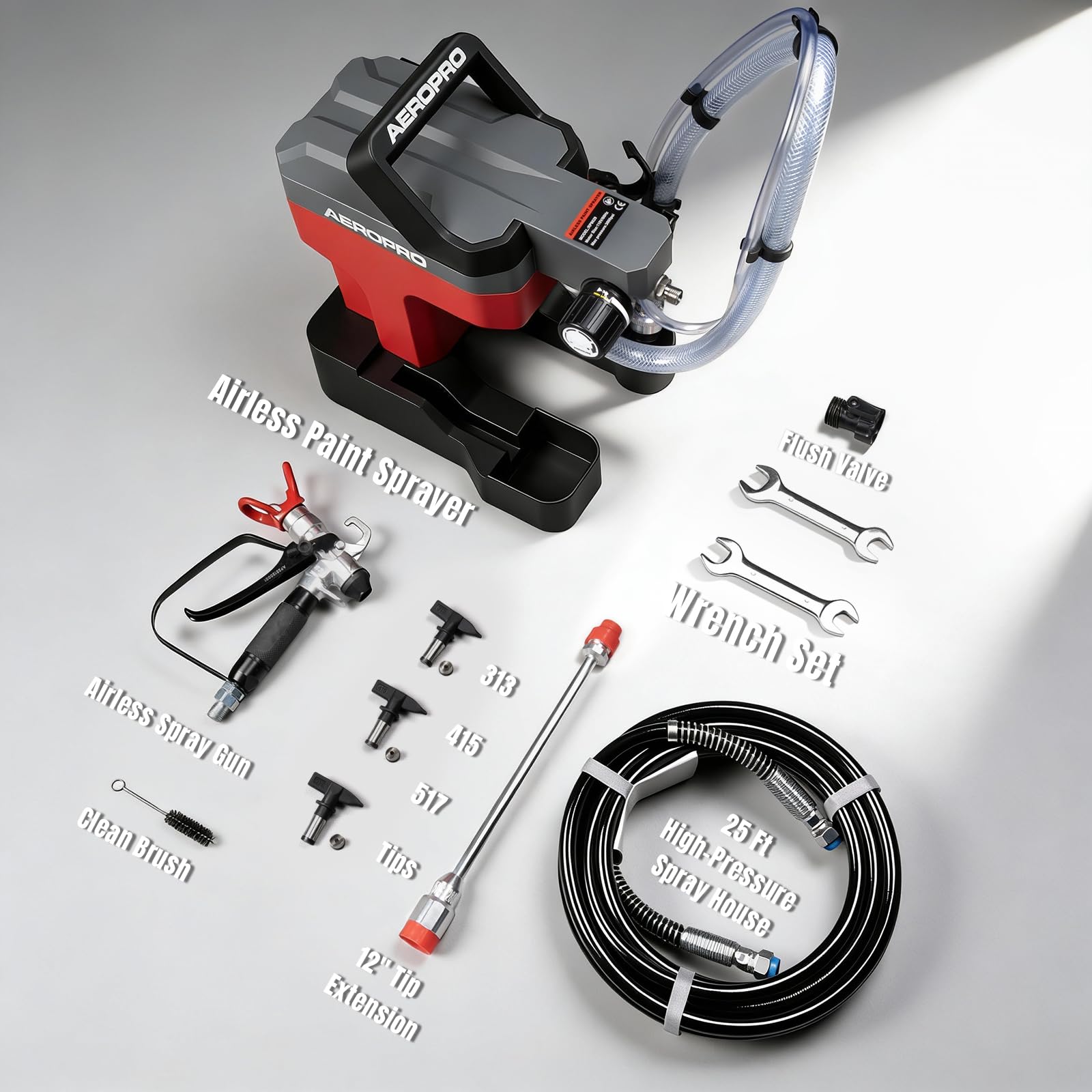 AEROPRO Airless Paint Sprayer - 750W, 3000PSI -6