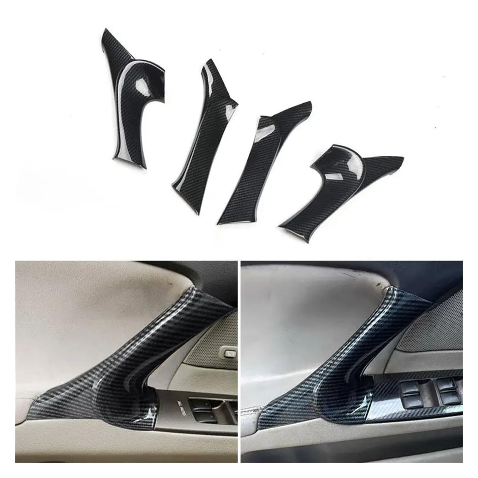 Mittelkonsole Dekor Für Lexus IS250 IS300 2006 2007 2008 2009 2010 2011 Auto ABS Innen Tür Armlehne Panel Trim Zubehör Carbon Faser Textur