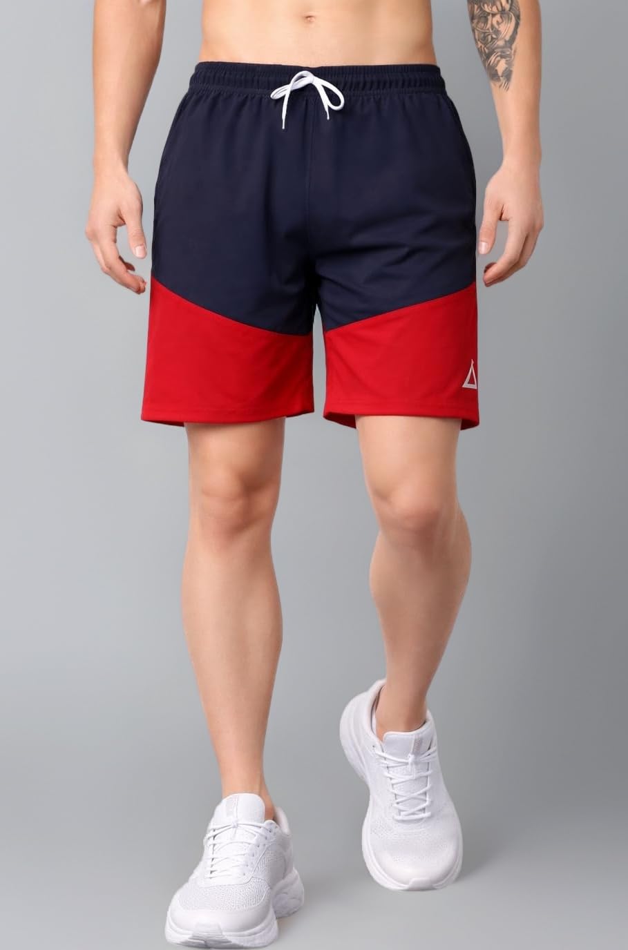 Men’s Sports Running Shorts Lightweight Quick Dry Gym Workout Training Shorts with Zipper Side Pockets Elastic Waist Adjustable Drawstring Athletic Activewear Running Jogging Fitness Yoga