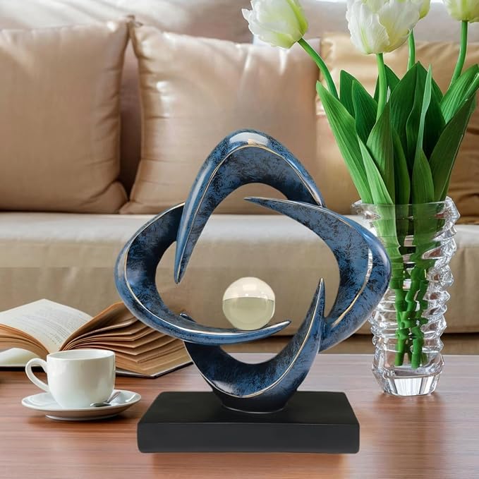 Escultura decorativa moderna para sala y oficina miniatura 7