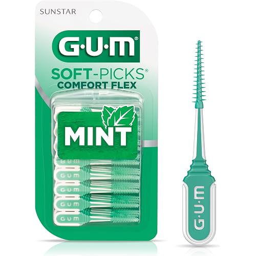 GUM Soft-Picks Comfort Flex Mint Interdental Picks, 80 Count