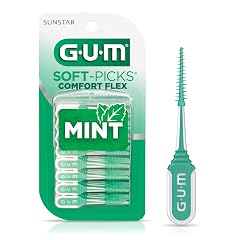 GUM Soft-Picks Comfort Flex Easy to Use Dental Picks for Teeth Cleaning Health Disposable Interdental Brushes with Convenient