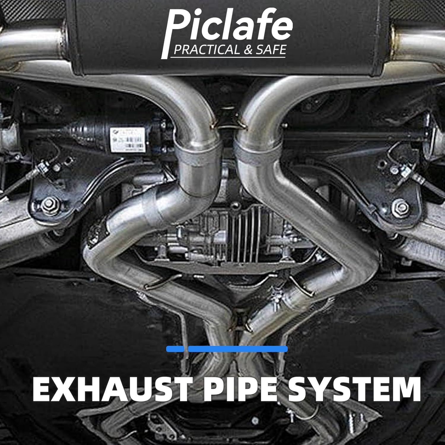 3 Inch Exhaust Pipe, 3'' Stainless Steel Straight DIY Custom Mandrel Exhaust Pipe, 18 Inch Length, 3'' OD Mandrel Straight Pipe