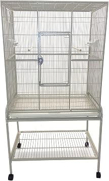 A&E Cage Company Flight Bird Cage in White
