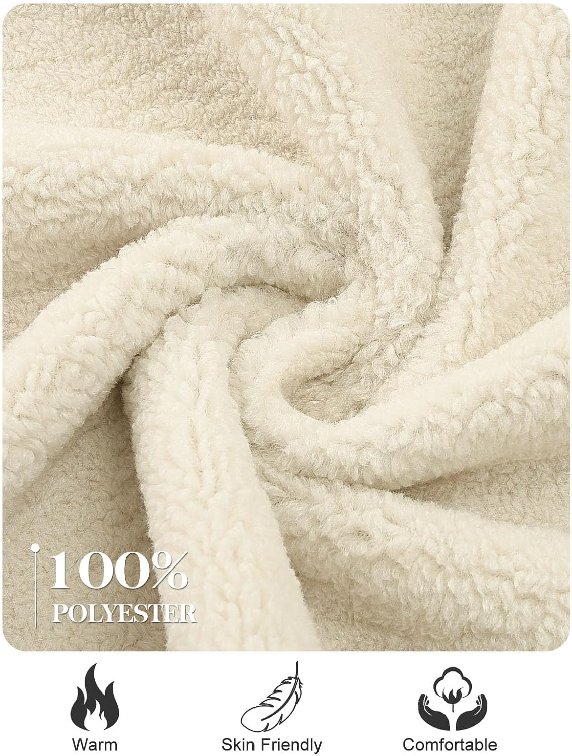 Women’s Winter Fuzzy Fleece Coat Warm Long Cardigan Open Front Jacket Button Faux Fur Fluffy Overcoat - Image 6