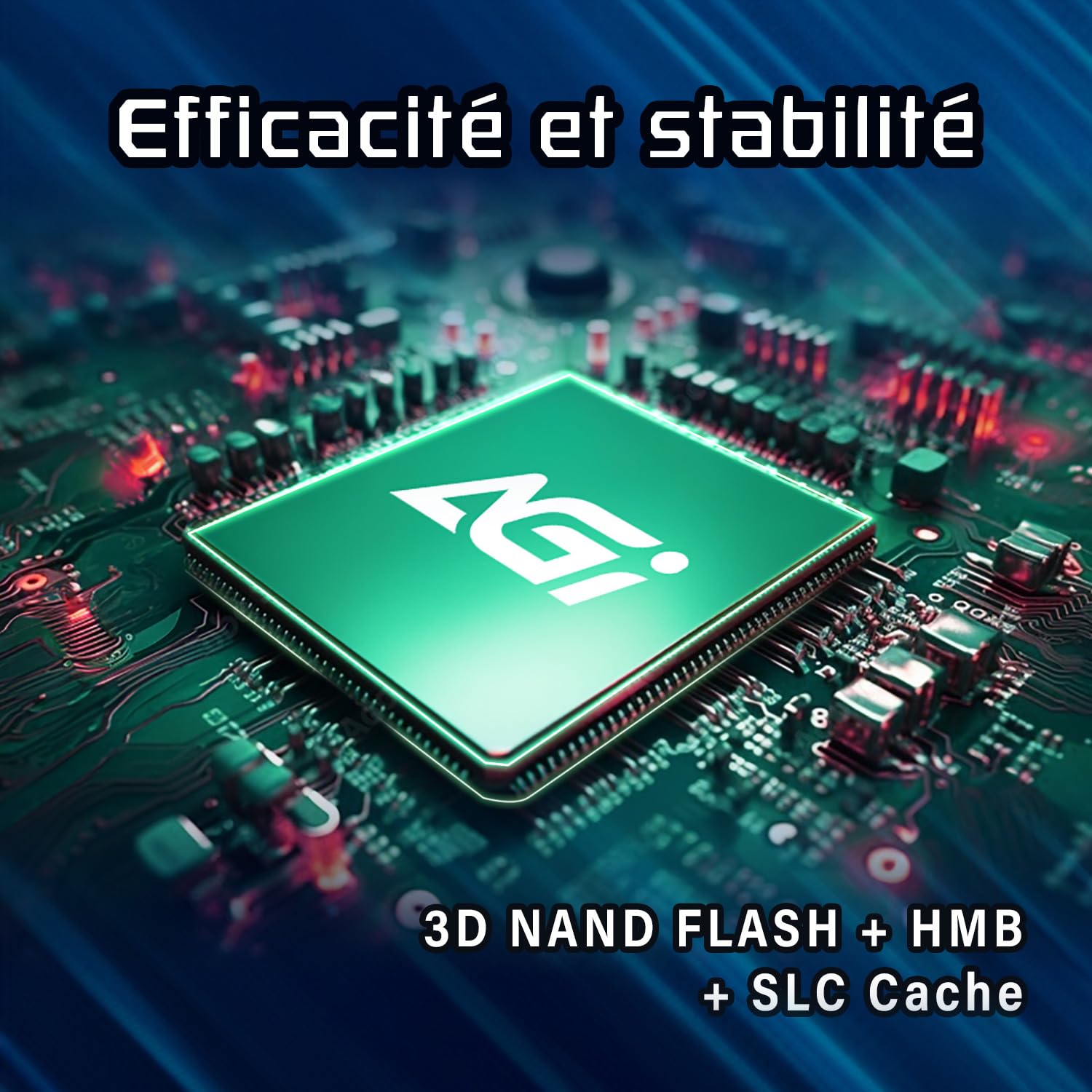 AGI AI298 4To M.2 NVMe PCIe 3.0 SSD Interne pour PC Portable et Bureau