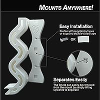 Vista 4 de Combo de conducto de batería AA y AAA, organizador de batería de montaje en pared - Negro