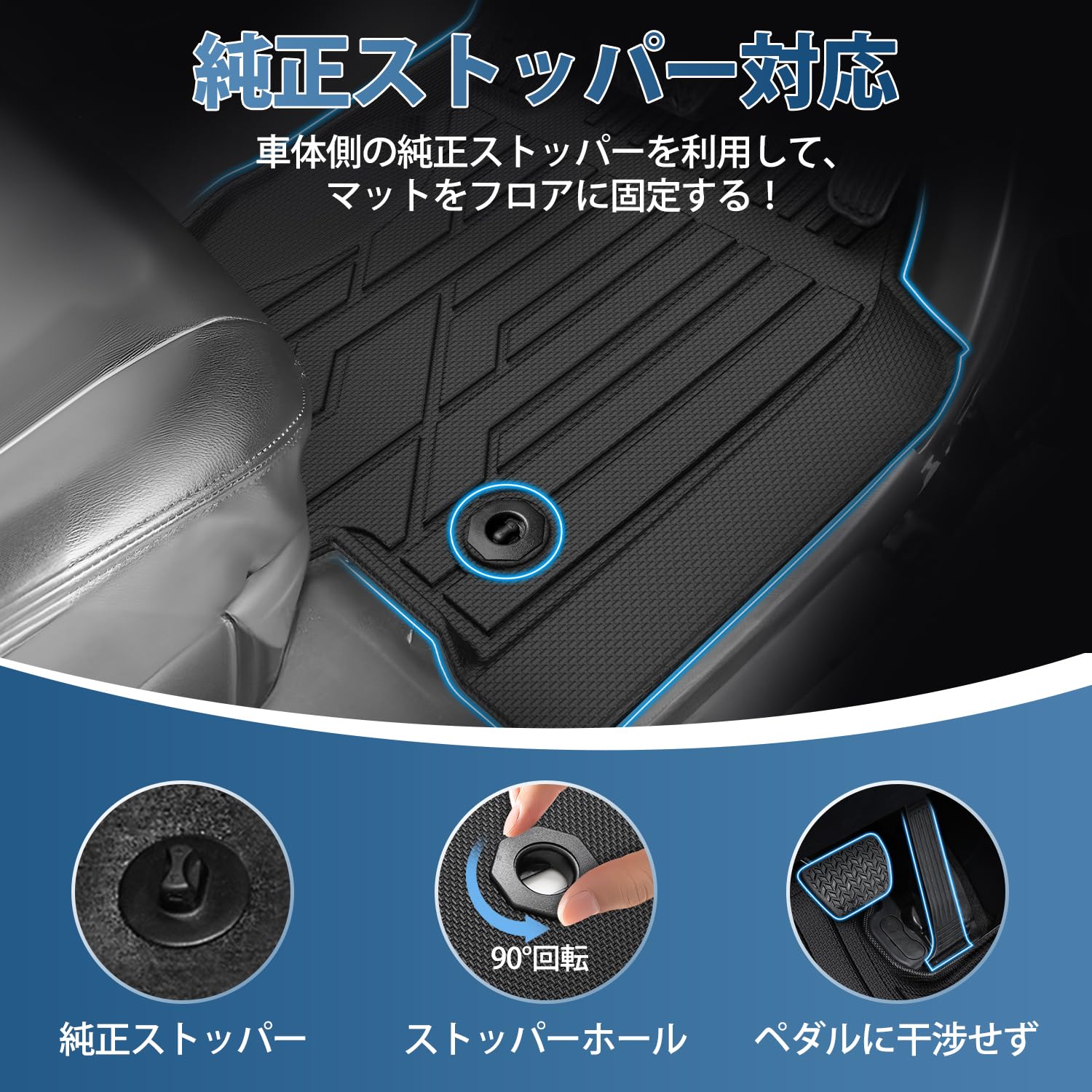 Amazon | Kotesoto トヨタ ランドクルーザー250系 7人乗り フロア