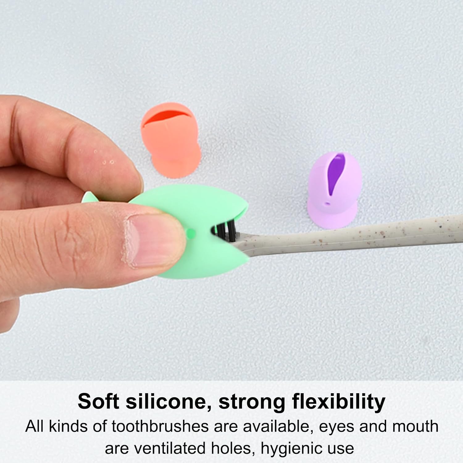 Silikónové držiaky na zubnú kefku