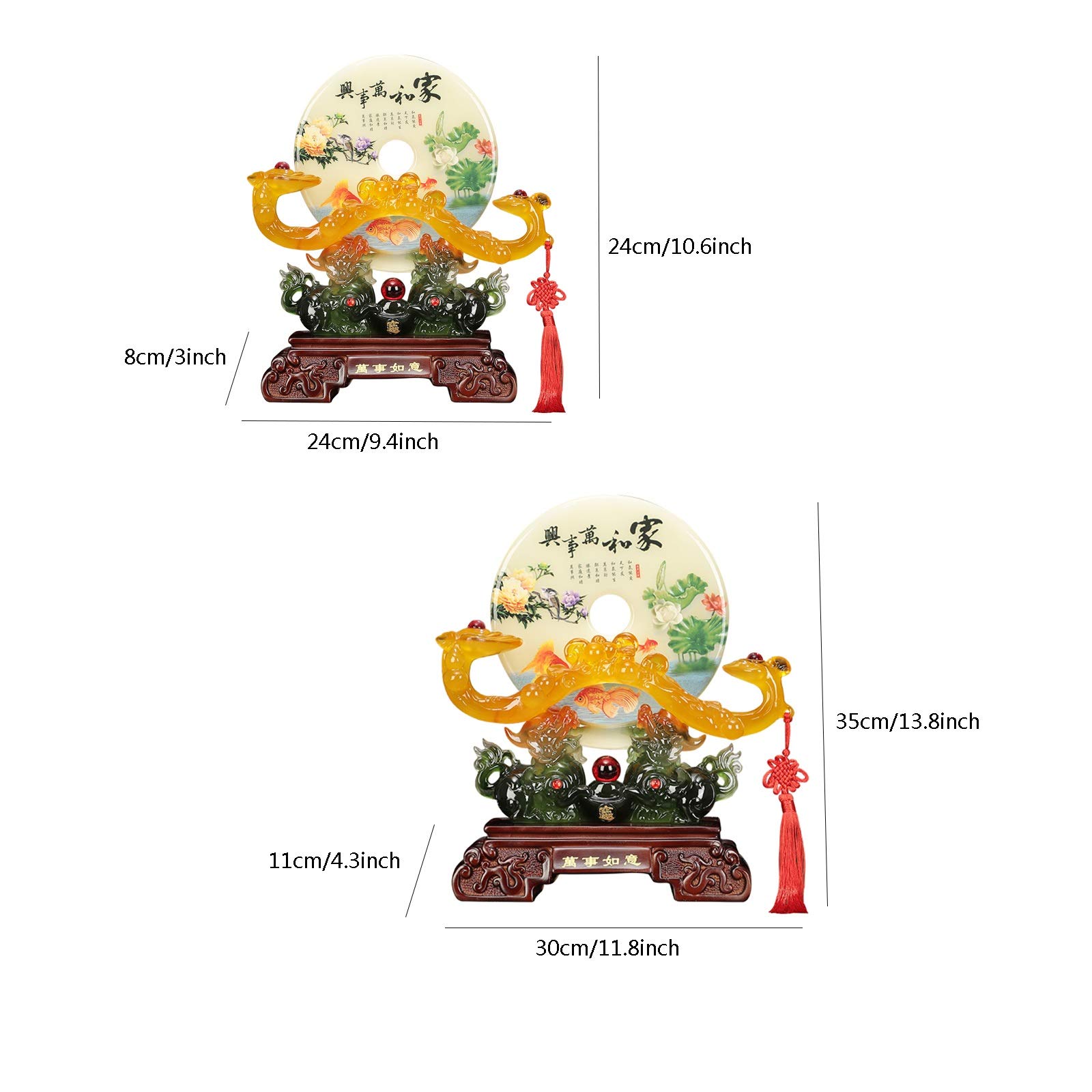 Statua Feng Shui Pi Xiu Lucky Decoration Strona główna salon TV Szafka Szafka Winiarnia Pi Xiu Dekoracja Wnętrze Dom Dekoracje Desktopowe Prezenty Figurki kolekcjonerskie (Size : Medium)