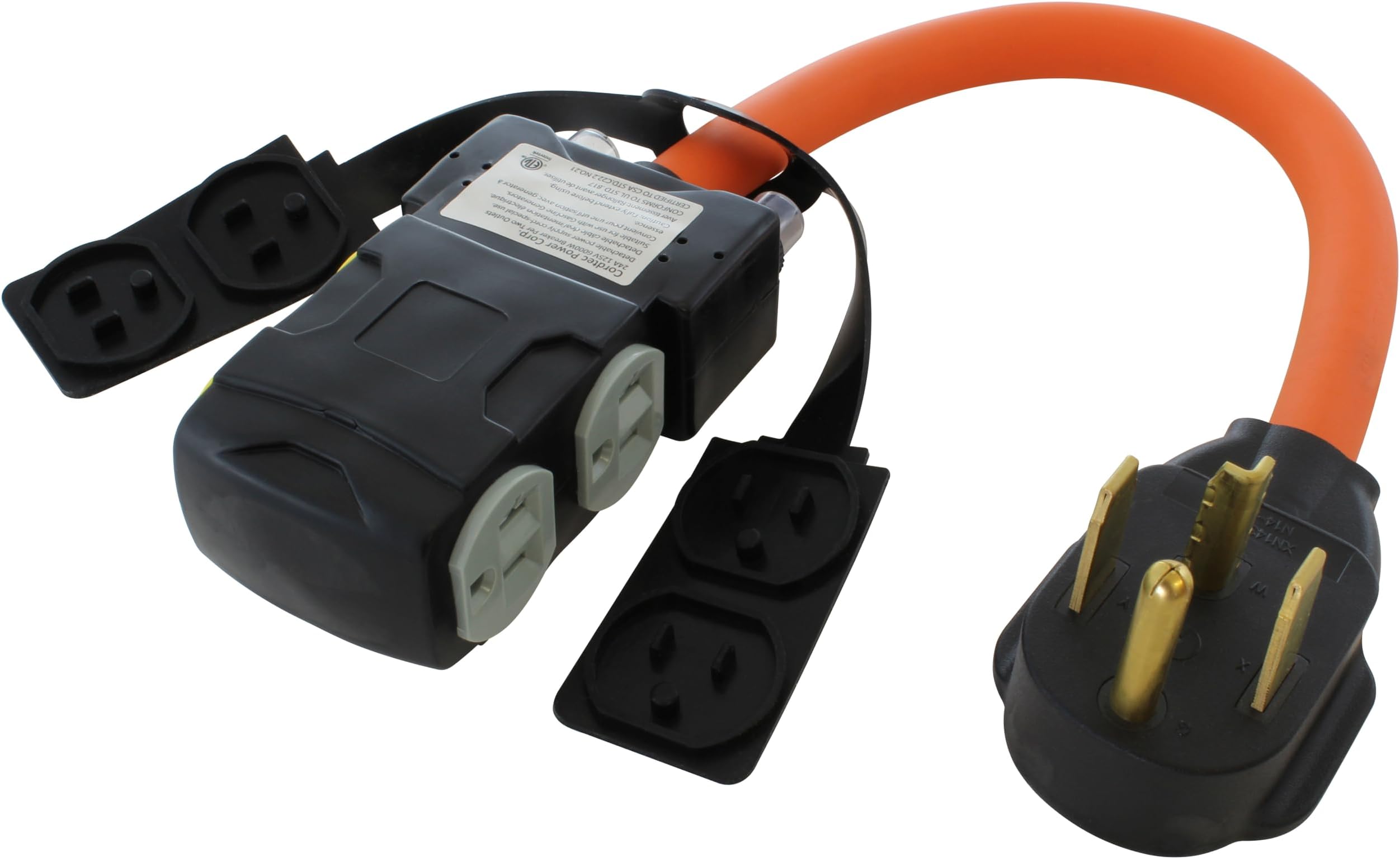 AC WORKS 4Prong 220Volt Plug to 120Volt 15/ 20Amp Household Female