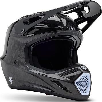 Fox Racing Unisex V3 RS Motocross Dirt Bike Helmet, Black, X-Large