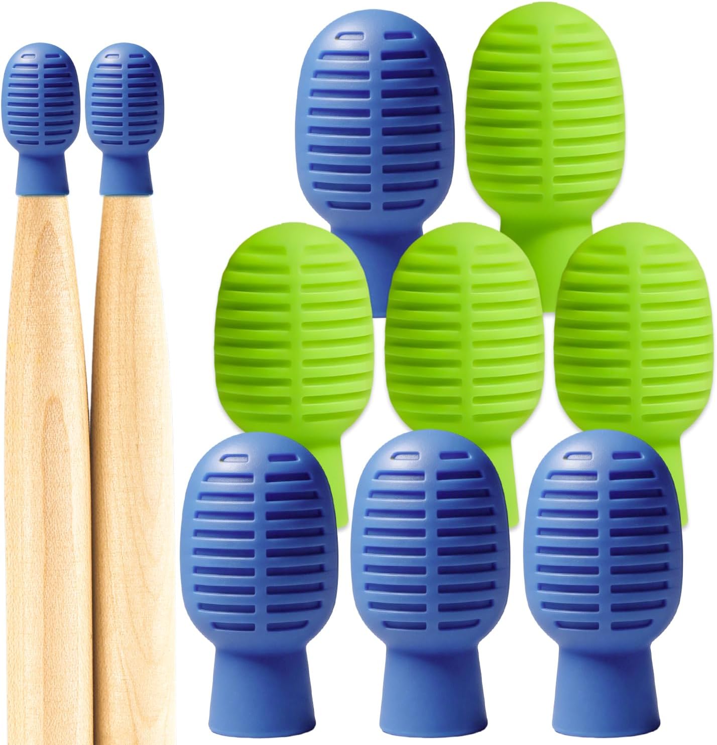 Puntas amortiguadoras para baquetas de batería