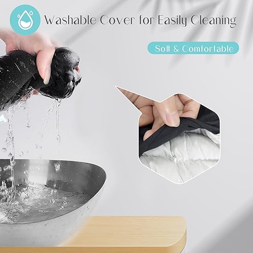 Miniatura 5 de uncn Almohadilla térmica grande para microondas para aliviar el dolor de espalda baja  Envoltura térmica para cuello y hombros  Paquetes de calor